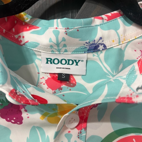 New Promo Sparkling Ice Hawaiian Shirt Button Down Short Sleeve by Roody small - Picture 4 of 5